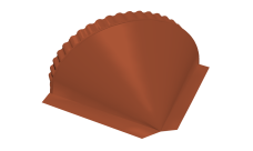 Заглушка конусная Grand Line 0,45 PE RAL 8004 терракота