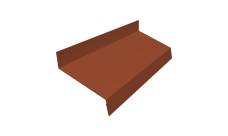 Отлив простой 70 Grand Line 0,45 Drap TX RAL 8004 терракота (3м)