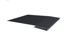 Планка начальная Grand Line 0,5 Atlas X с пленкой RAL 7024 мокрый асфальт (3м)