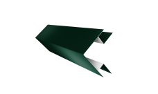 Планка угла внешнего сложного Блок-Хаус new Grand Line 0,45 Drap TX RAL 6005 зеленый мох (2м)