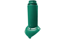 Выход канализации Krovent Pipe-VT 110/125 Изолированный зелёный