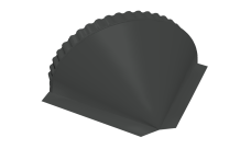 Заглушка конусная Grand Line 0,5 Satin Matt TX RAL 7016 антрацитово-серый