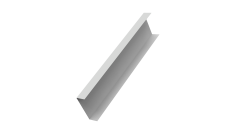 Декоративная накладка на столб универсальная 80х80 для забора жалюзи Grand Line 0,45 Drap TX RAL 7047 телегрей 4 (2,5м)