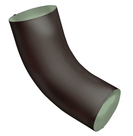 Колено 60 градусов Grand Line ПЭ матовый 90мм RAL 8017 шоколад