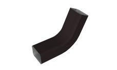Колено стока гофрированное Vortex Lite Matt 76х102мм RAL 9005 черный