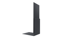 Планка приемная оконная Grand Line 0,45 Drap ТХ двухсторонний RAL 7024 мокрый асфальт (2м)