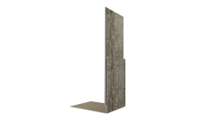 Планка приемная оконная Grand Line 0,45 Принт Элит Северное дерево TwinColor (2м)