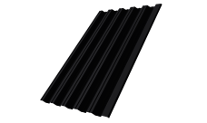 Профнастил НС35R Grand Line 0,45 Drap ST RAL 9005 черный