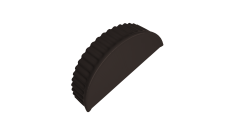 Заглушка малая торцевая 0,5 Satin RR 32 темно-коричневый