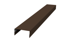 Крышка 45х20 для забора жалюзи Texas Grand Line 0,5 PurPro Matt 275 RAL 8017 шоколад (2м)