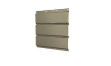 Софит металлический Grand Line без перфорации 0,5 Satin с пленкой RAL 1015 светлая слоновая кость