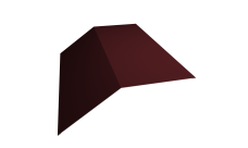 Планка конька плоского 190х190 0,45 Drap TX RAL 3005 красное вино (3м)