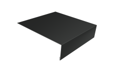 Планка лобовая/околооконная простая 190х50 0,5 PurLite Matt RAL 7016 антрацитово-серый (2м)