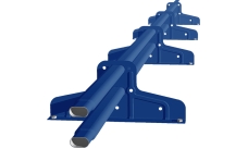 Снегозадержатель трубчатый Premium М4 45х25 RAL 5005 (3м) оцинкованный