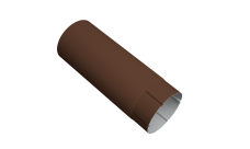 Труба круглая Vortex Project 146мм 2 м RAL 8017 шоколад