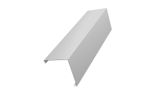 Декоративная накладка на столб универсальная угловая 60х60 для забора жалюзи 0,45 Drap TX RAL 7047 телегрей 4 (2,5м)