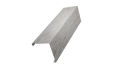 Декоративная накладка на столб универсальная угловая 62х55 для забора жалюзи Grand Line 0,45 Print Elite Snow Wood TwinColor (1,8м)