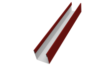 Стойка жалюзи Milan Slim 0,7 PE RAL 3011 коричнево-красный (2м)