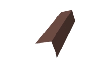 Угол внешний Dacha ФПЛ 0,45 PE с пленкой RAL 8017 шоколад (1,25) ШК