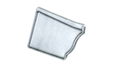 Заглушка левая Vortex 127мм Zn