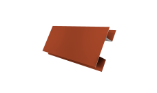 Планка H-образная Экобрус Grand Line 0,5 Satin Matt RAL 8004 терракота (2м)