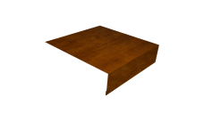 Планка околооконная простая 200х50 Grand Line 0,45 Print-Double Premium Golden Wood Intense F (2м)