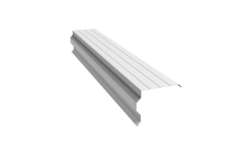 Планка торцевая фигурная 90х110 0,5 Satin с пленкой RAL 9003 сигнальный белый (3м)