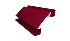 Планка угла внутреннего сложного Экобрус Grand Line 0,45 PE с пленкой RAL 3003 рубиново-красный (3м)