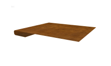 Планка завершающая Grand Line 0,45 Print-Double Elite Golden Wood (2м)