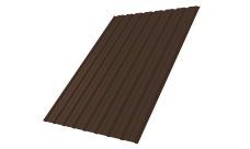 Профнастил С10B 0,5 Satin RAL 8017 шоколад