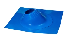 Проходной элемент (мастер флеш) угловой №2 (180-280мм) +240 силиконовый (металлический окрашенный фланец) синий