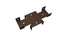 Кронштейн Х 60х60 Colority Black RAL 8017