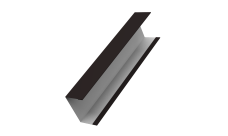 Крышка для забора жалюзи Milan,Tokyo Grand Line 0,5 Satin Matt RAL 9005 черный (3м)