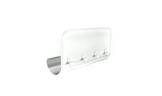 Ограничитель перелива Grand Line PU 125/90 RAL 9003 сигнальный белый