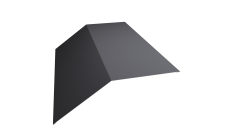 Планка конька плоского 190х190 0,45 Drap TX RAL 7004 сигнальный серый (3м)