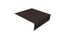 Планка околооконная простая 200х75 Grand Line 0,5 PurPro Matt 275 RR 32 темно-коричневый (2м)