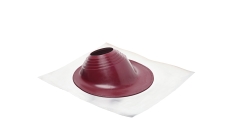 Проходной элемент (мастер флеш) угловой №2 (180-280мм) +185 EPDM (металлический неокрашенный фланец) красный