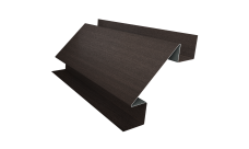 Угол внутренний сложный 75мм 0,45 Print Elite Coffee Wood TwinColor (2м)