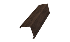 Декоративная накладка на столб универсальная угловая 62х55 для забора жалюзи 0,45 Print Elite Antique Wood TwinColor (1,8м)