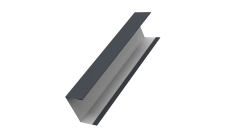 Крышка для забора жалюзи Milan,Tokyo Grand Line 0,5 Satin Matt RAL 7024 мокрый асфальт (3м)