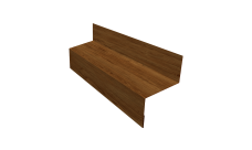 Отлив межэтажный 45 0,45 Print-Double Elite Golden Wood (2м)