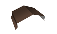 Парапетная крышка угольная 200мм Grand Line 0,45 Drap ST RAL 8017 шоколад (3м)