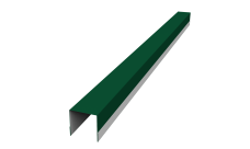 Планка вертикальная обратная для забора жалюзи Palermo Grand Line 0,7 PE RAL 6005 зеленый мох (1,8м)