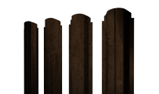 Штакетник П-образный A фигурный Grand Line 0,45 Print Elite Antique Wood TwinColor