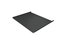 Фальц двойной стоячий Grand Line 0,5 Satin Matt с пленкой на замках RAL 7016 антрацитово-серый