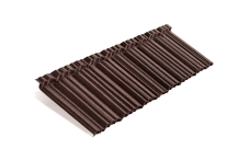 Лист композитной черепицы Metrotile MetroShake 2 коричневый