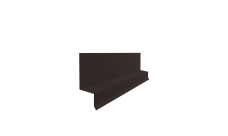 Отлив верхний фальц Grand Line 0,5 PurPro с пленкой RR 32 темно-коричневый (2м)