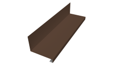 Планка примыкание нижнее к трубе для Кликфальц Pro Grand Line 0,45 Drap ST lite RAL 8017 шоколад (2м)