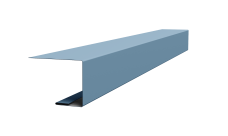 Планка завершающая для Кликфальц Pro Grand Line 0,45 Drap TX RAL 5024 пастельно-синий (2м)