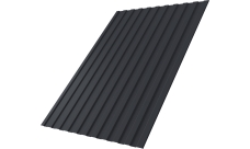 Профнастил С8A v01 Grand Line 0,45 PE lite с пленкой RAL 7024 мокрый асфальт